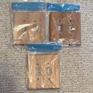 3 Brainerd Wood Light Switch Covers